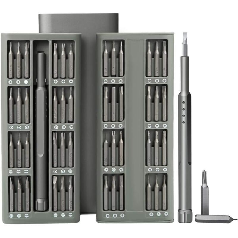 foto del prodotto dpzo cacciavite di precisione per iphone, mini kit di riparazione per cellulari da 48 pezzi, utensili in acciaio s2