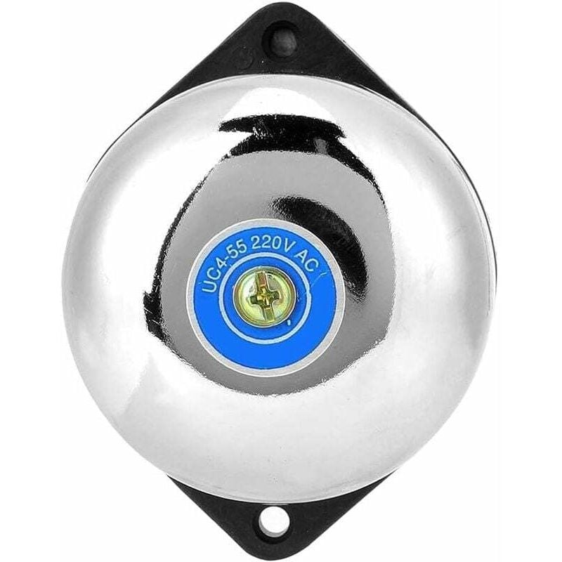 foto del prodotto dpzo campanello industriale classico in acciaio inossidabile, campanello elettrico in acciaio inossidabile da 2,17 pollici, 220 v, 5 w,