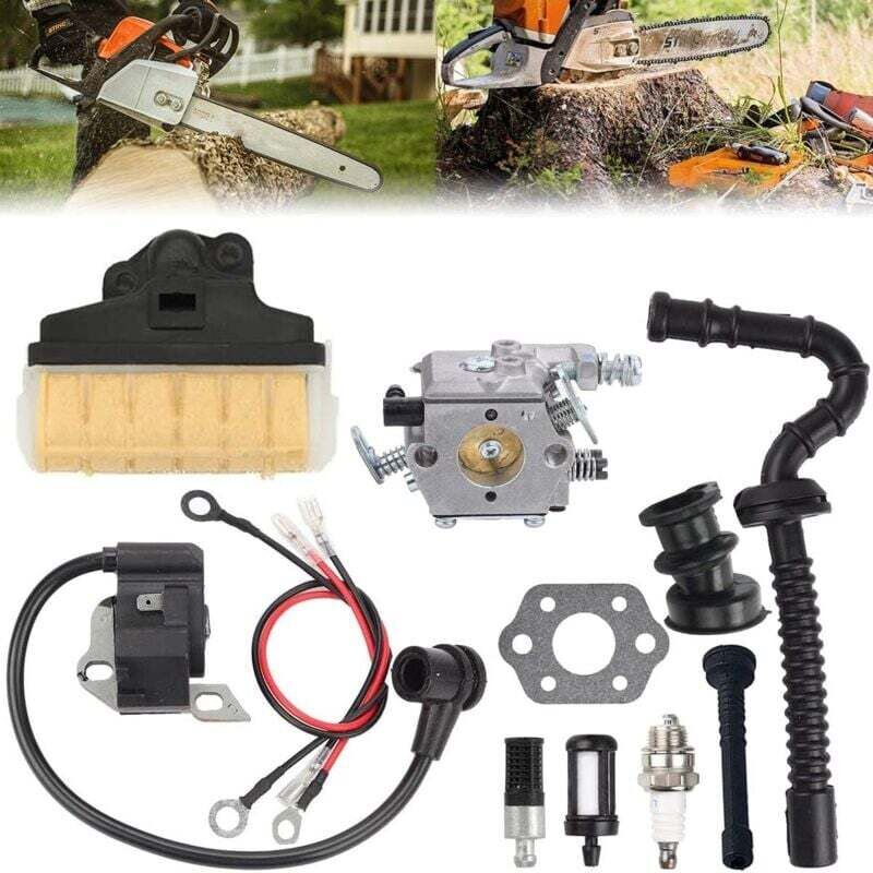 foto del prodotto dpzo carburatore per motosega stihl ms210 ms230 ms250 021 023 025, sostituisce walbro wt 286 carb 1123 120 0605, con filtro aria bobina di