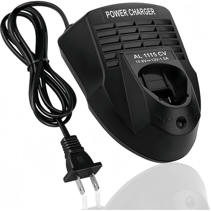 foto del prodotto dpzo caricabatterie per batteria agli ioni di litio al1115cv 10,8 v 12 v 1,5 a per trapano avvitatore agli ioni di litio bosch, compatibile con