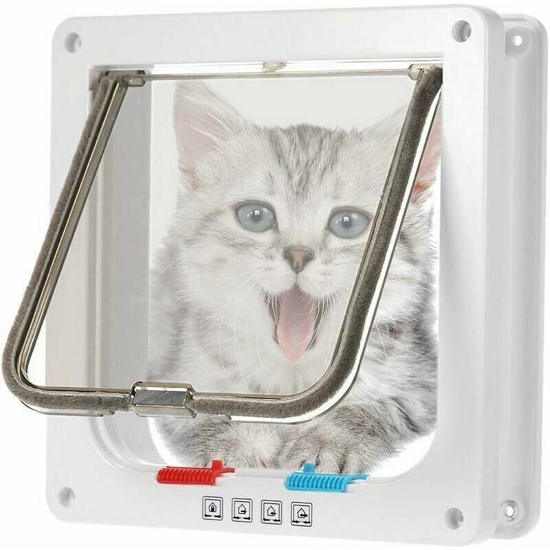 foto del prodotto dpzo chati re puce lectronique chati re chati re puce lectronique marron chati re con kits de vis pour chat et petit chien blanc, medium