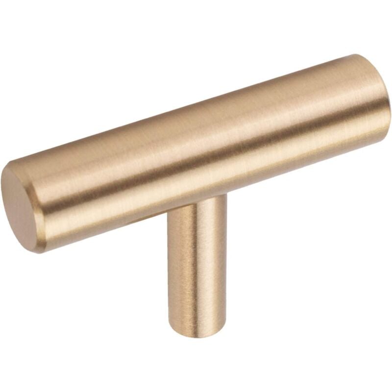 foto del prodotto dpzo confezione da 10 pomelli per porte in ottone, pomelli per mobili per armadi, cassetti e armadietti, oro 5 cm