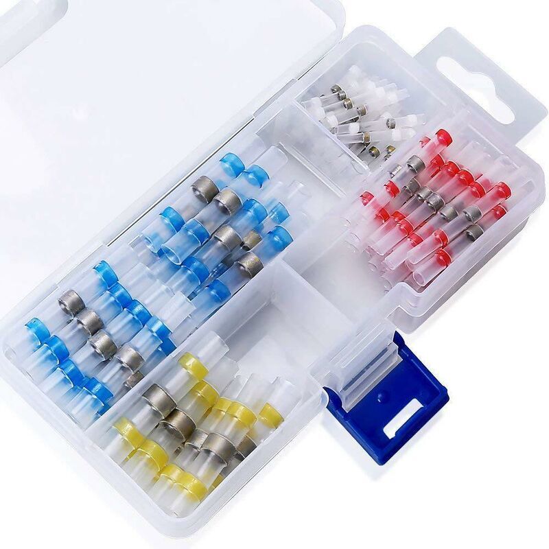 foto del prodotto dpzo connettore per filo con sigillo di saldatura, connettori termorestringenti, impermeabili, isolati, per connessioni elettriche, adatti per uso