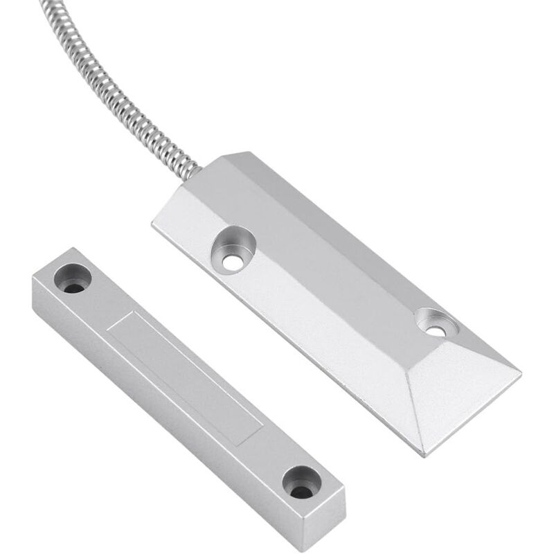foto del prodotto dpzo contatto magnetico per finestra e porta, rilevatore cablato per garage, allarme di sicurezza, sensore magnetico