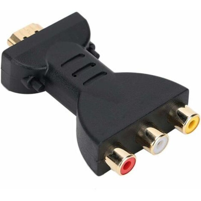 foto del prodotto dpzo convertitore audio hdmi a video rgb per convertitore di componenti rca, adattatore di sincronizzazione audio e video 1080p