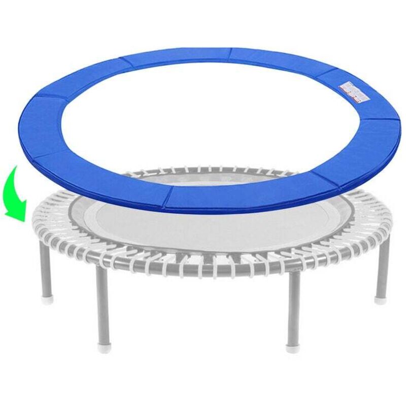 foto del prodotto dpzo copertura bordo trampolino copertura protezione laterale molla trampolino 305cm blu blu