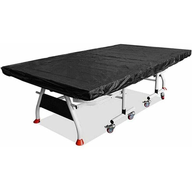 foto del prodotto dpzo copertura impermeabile e antipolvere per tavolo da ping pong per esterni e interni esterni 280 x 150 cm nero