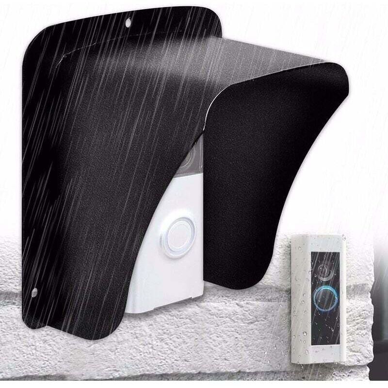 foto del prodotto dpzo copertura per campanello, campanello wireless impermeabile in metallo per videocamera, pulsante campanello, suoneria per campanello wireless
