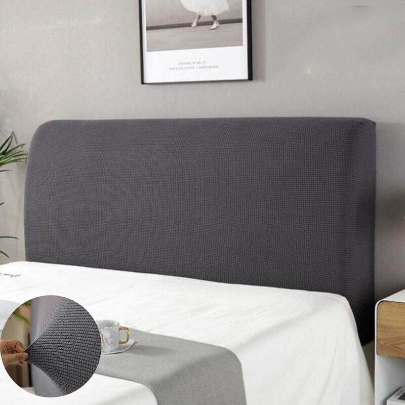 foto del prodotto dpzo copri testiera, copri testiera lavabile antipolvere, confezione completa, 360 , grigio, 180 cm, adatto per testiere da 170 190 cm.