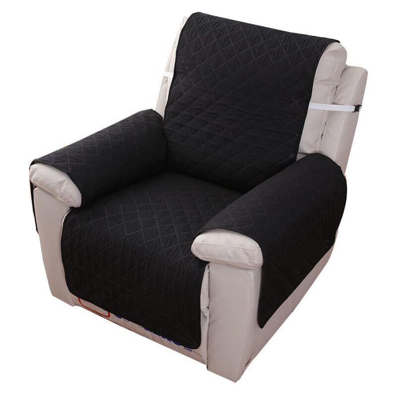 foto del prodotto dpzo copridivano reclinabile a 1 posto, copridivano impermeabile per camera da letto nero 55200 