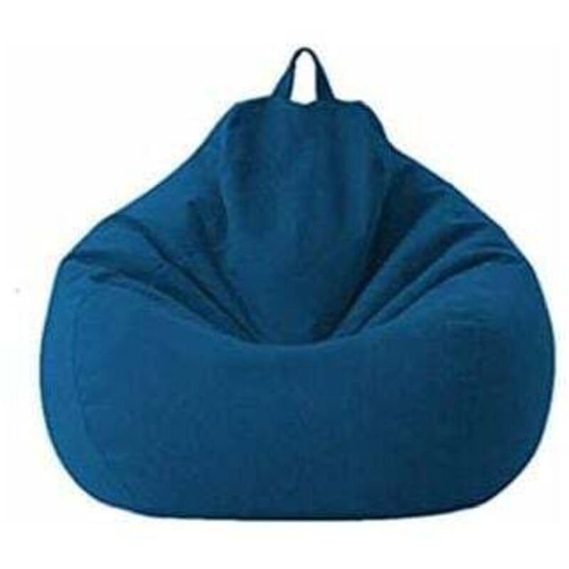 foto del prodotto dpzo copridivano reclinabile lazy sofa, copridivano in tessuto, copripoltrona senza imbottitura, pouf imbottito, tatami, mobili per soggiorno blu,