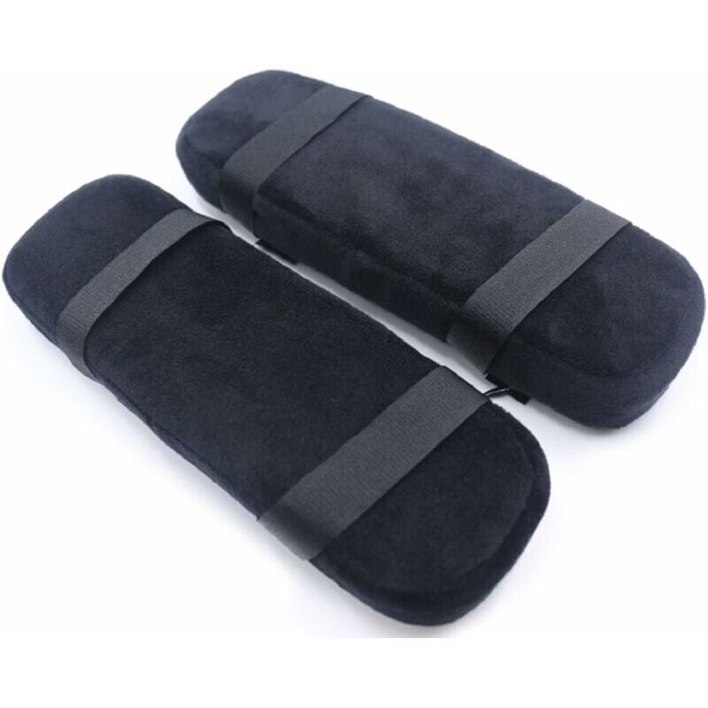 foto del prodotto dpzo cuscini per gomiti in memory foam per braccioli di sedie da ufficio e da gioco nero 