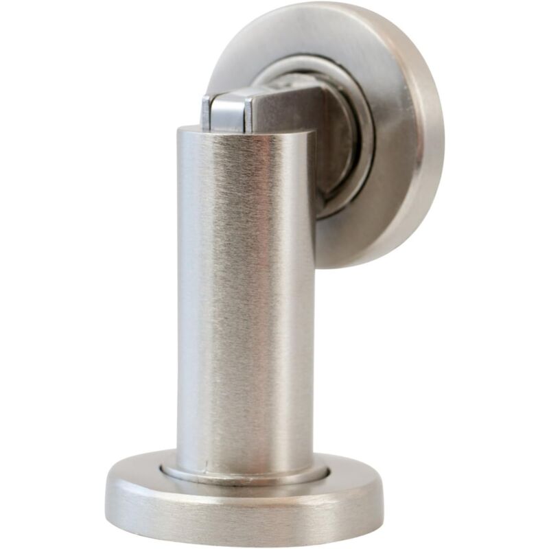 foto del prodotto dpzo fermaporta magnetico ms010, acciaio inossidabile con accessori di montaggio, 5 cm, h 8,4 cm