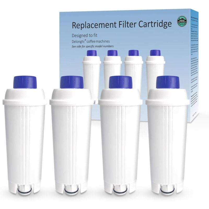 foto del prodotto dpzo filtri per l acqua per macchine da caff dlsc002 con filtro a carbone attivo, filtro di ricambio per macchine da caff delonghi ecam, esam,