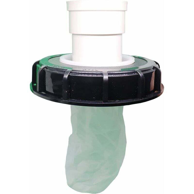 foto del prodotto dpzo filtro coperchio ibc in nylon lavabile con coperchio per cisterna acqua piovana ibc 1000 l dn 75 feltro agugliato nero 165 mm