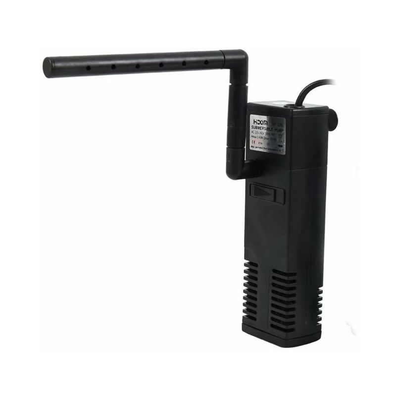 foto del prodotto dpzo filtro interno per acquario 20l 60l, pompa filtro interna regolabile 3w 4w con spugne filtranti per acquario