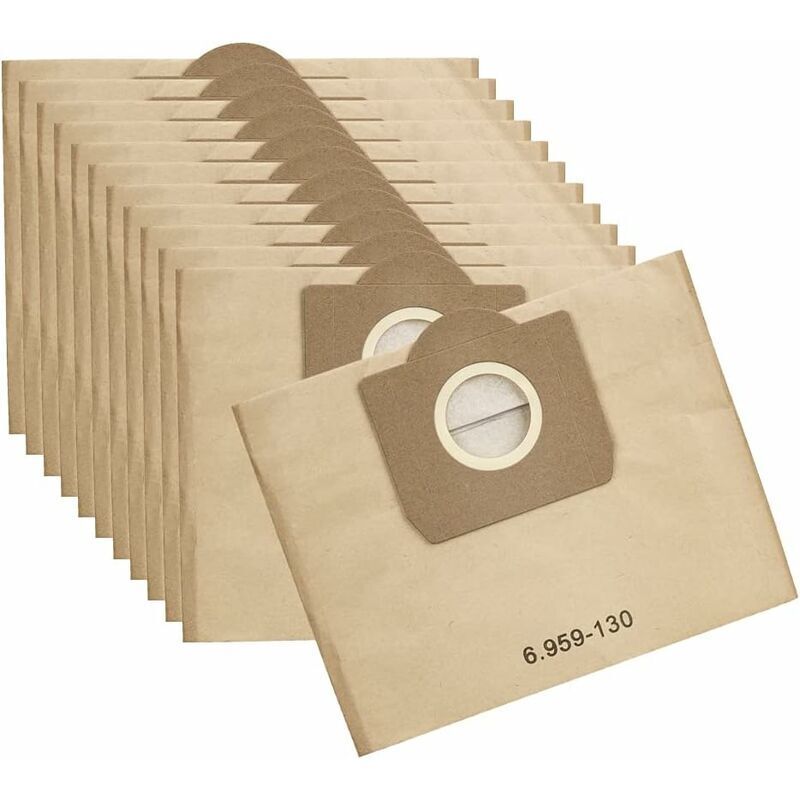 foto del prodotto dpzo filtro per aspirapolvere karcher 6.959 130.0, sacchetto di carta, per wd 3 mv, confezione da 3, 12 pezzi