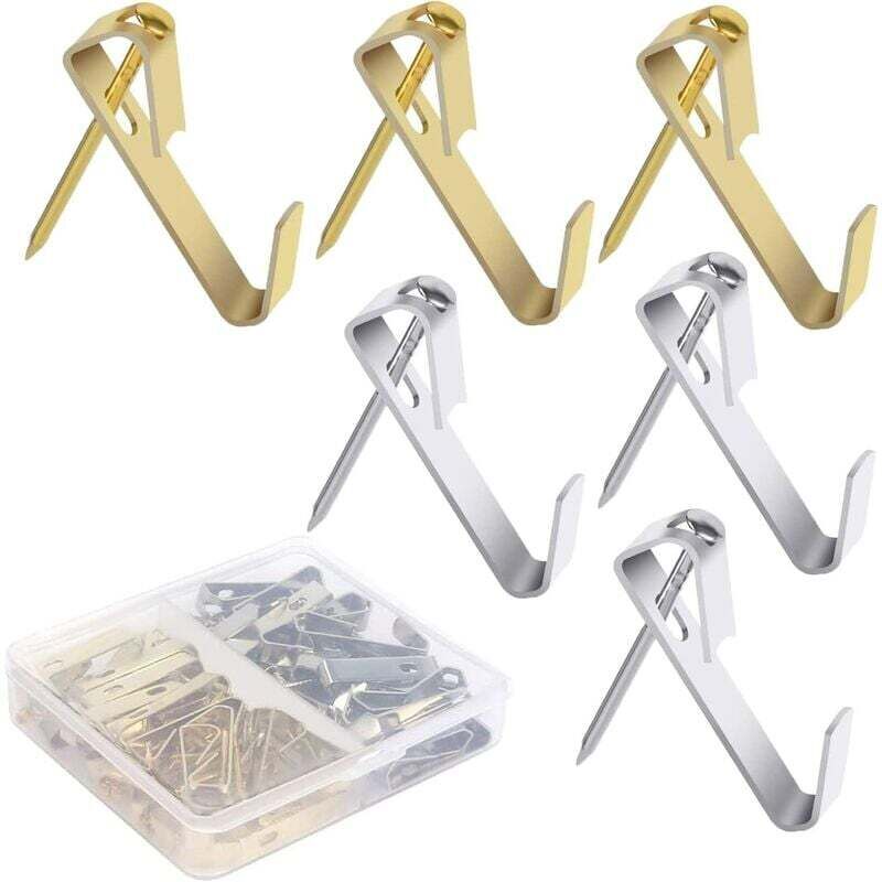 foto del prodotto dpzo ganci per quadri, kit ganci per quadri 80 pezzi set ganci da parete per appendere quadri per casa e ufficio