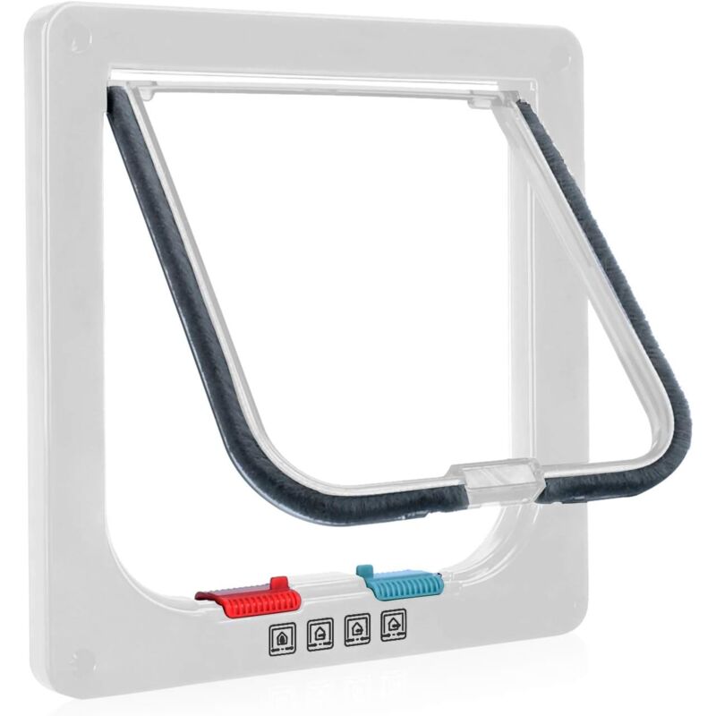 foto del prodotto dpzo gattaiola con serratura manuale a 4 vie, a risparmio energetico, facile da installare, versione aggiornata