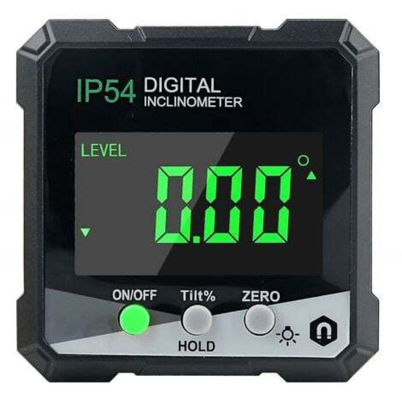 foto del prodotto dpzo goniometro digitale, goniometro misuratore angolare con display lcd, inclinometro con magnete, misurazione angolare digitale