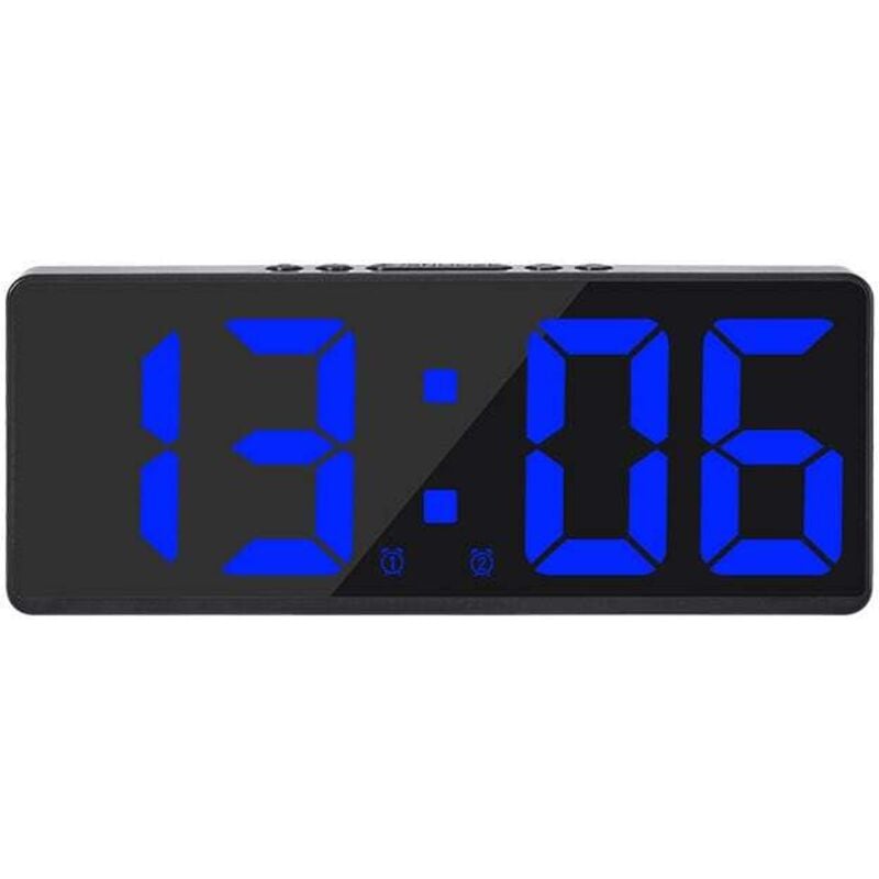 foto del prodotto dpzo grande orologio da parete digitale intelligente con app, controllo di ora data suono, attivazione e conto alla rovescia, luminosit e volume