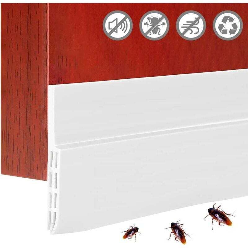 foto del prodotto dpzo guarnizione anti freddo per porta inferiore, guarnizione anti freddo per porta inferiore, 120 x 5 cm, guarnizione adesiva antirumore,
