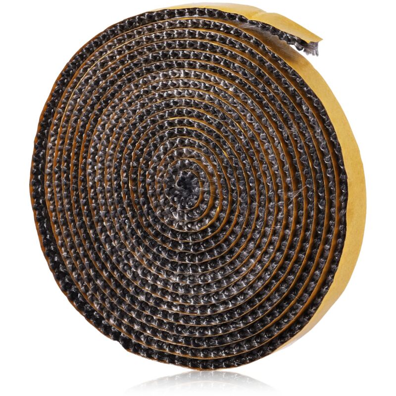 foto del prodotto dpzo guarnizione per inserto camino, guarnizioni intrecciate autoadesive resistenti al calore per stufe e caminetti 3 mm x 25 mm x 4 m 