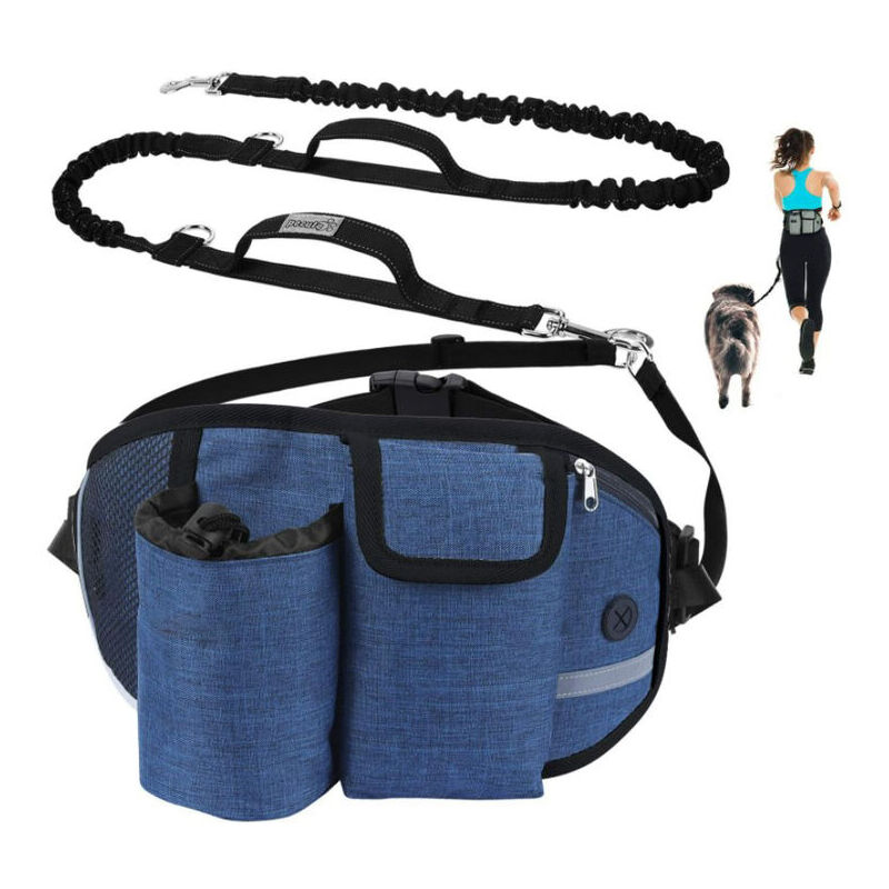 foto del prodotto dpzo guinzaglio per cani a mani libere, fino a 110 kg, assorbimento degli urti, comodo, cuciture riflettenti, ideale per correre, fare jogging e