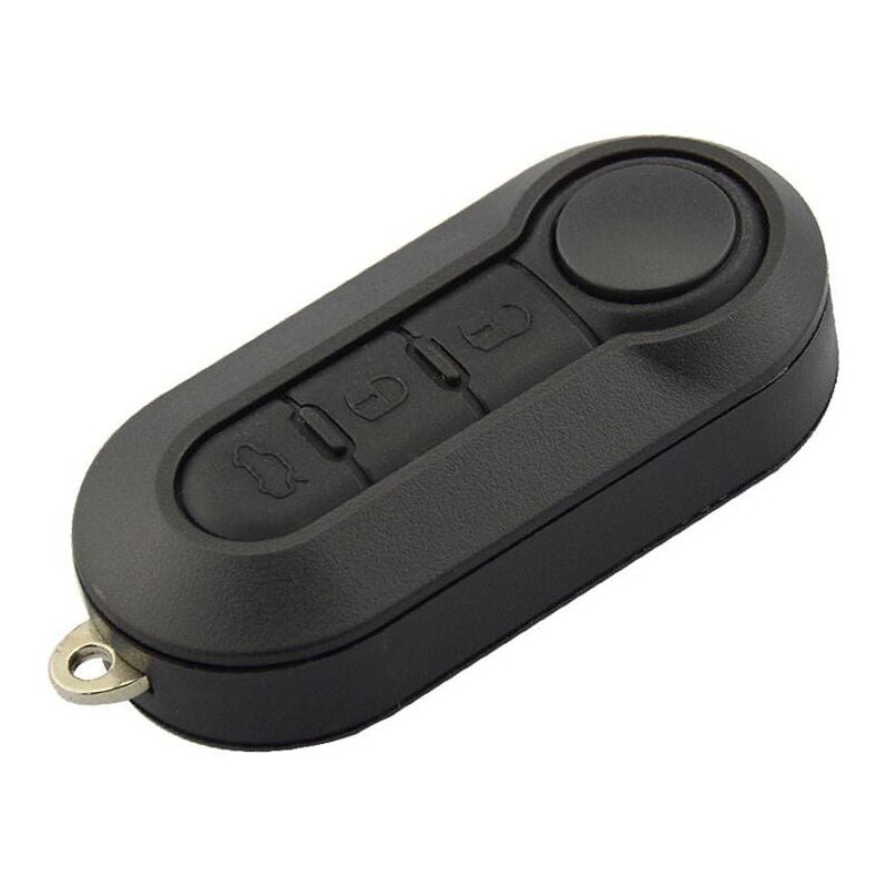 foto del prodotto dpzo guscio di ricambio pieghevole per chiave auto fiat 500 doblo ducato panda punto peugeot 3 pulsanti 543 cm nero 