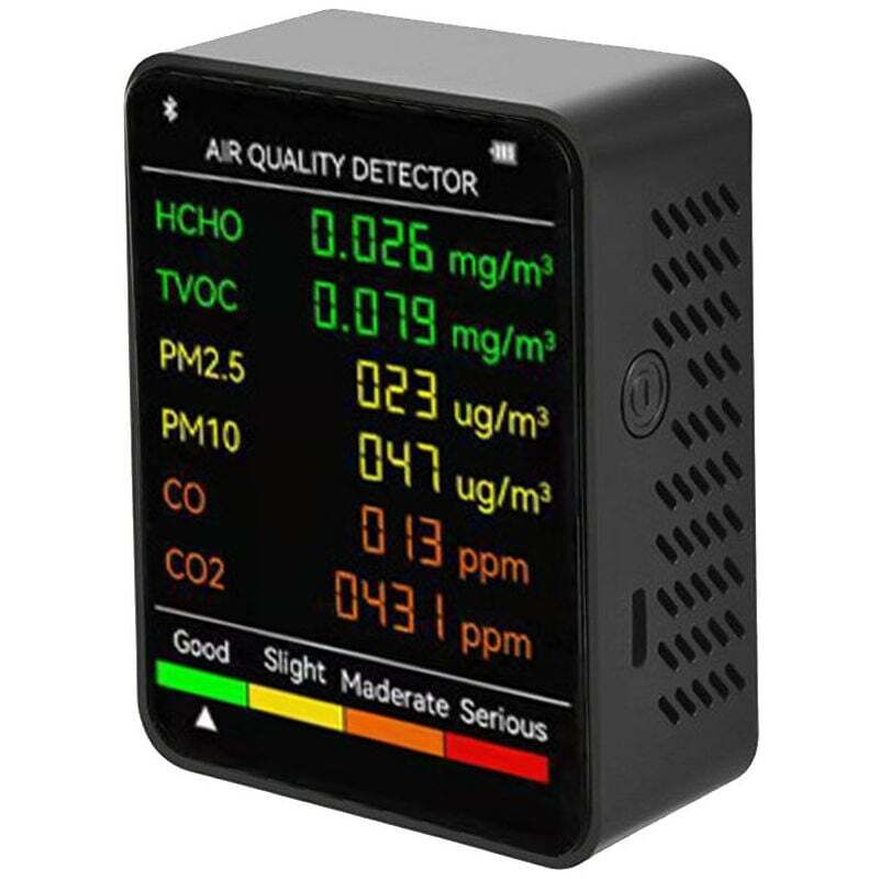 foto del prodotto dpzo in 1 pm2.5 pm10 hcho tvoc co co2 rilevatore di qualit dell aria multifunzionale co anidride carbonica formaldeide monitor lcd schermo grande