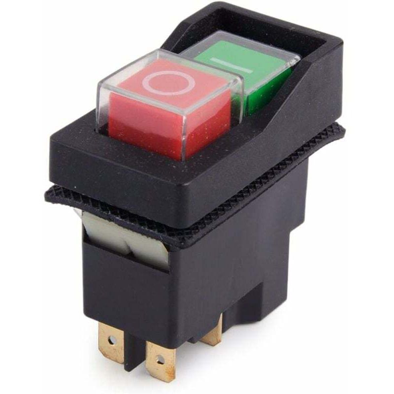 foto del prodotto dpzo interruttore di avvio arresto spegnimento a 4 pin ip55 kjd17 kld28 250 v volt 2 btn adatto per macchine da officina spedito da amazon 