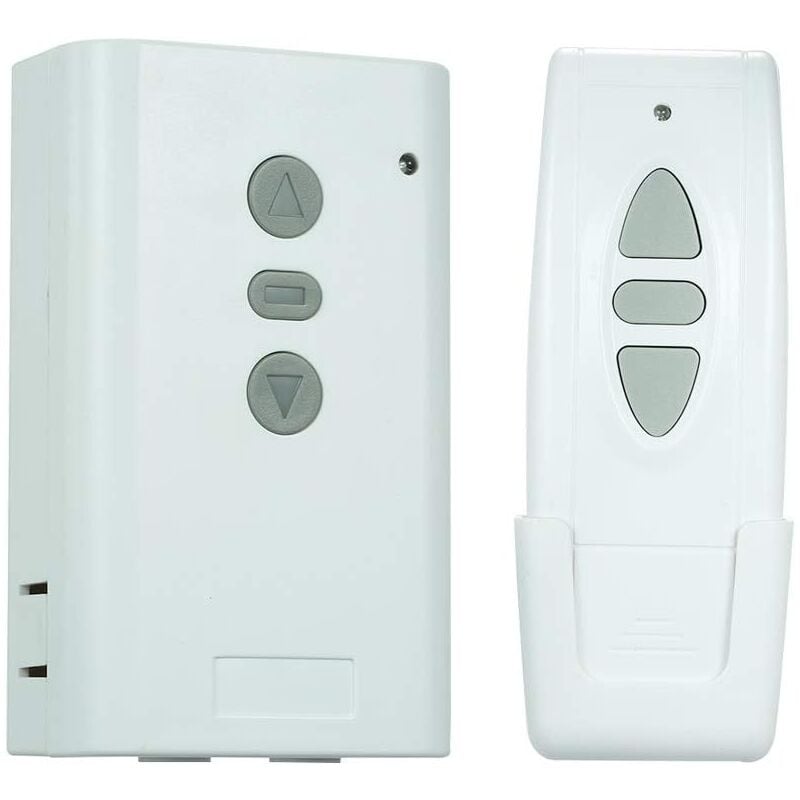 foto del prodotto dpzo interruttore di controllo remoto wireless, ricevitore ac220v 433 mhz, controller di tipo autoapprendimento, trasmettitore rf bidirezionale a 3