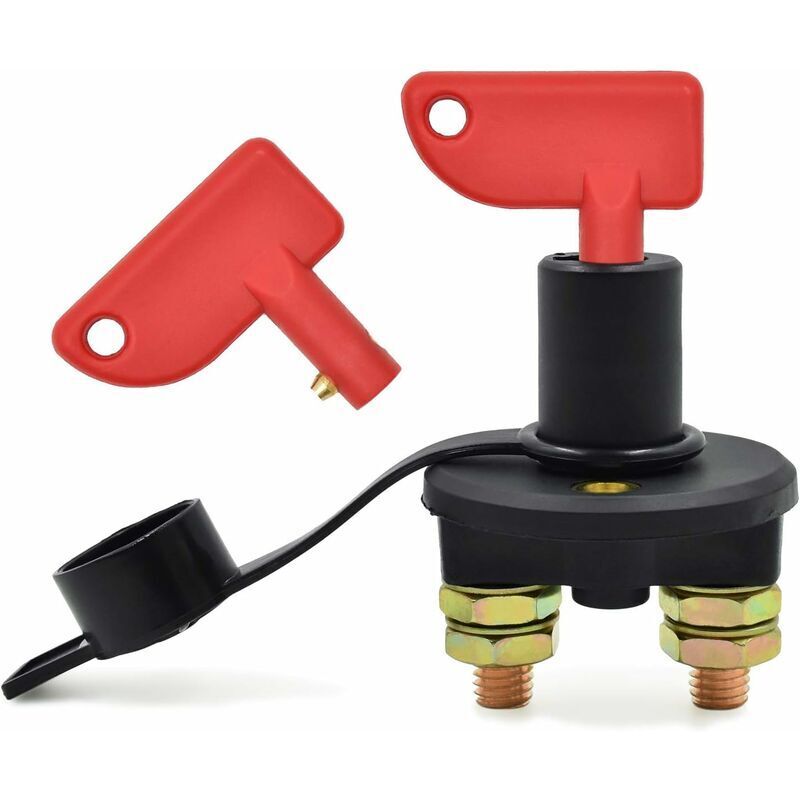 foto del prodotto dpzo interruttore di scollegamento della batteria per auto, 12 24 v, interruttore di isolamento massimo 500 a, interruttore di emergenza per auto,