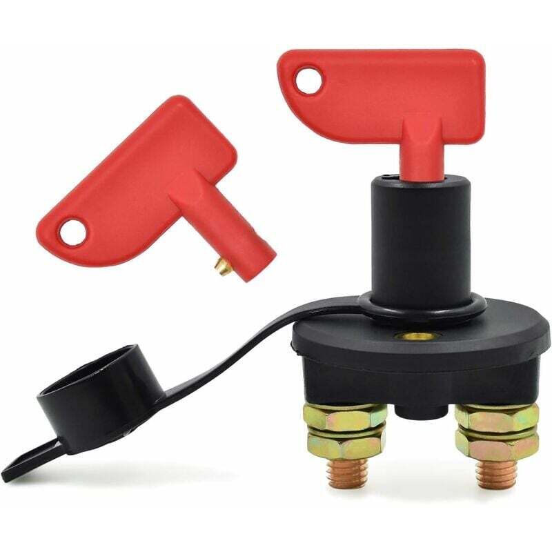 foto del prodotto dpzo interruttore di scollegamento della batteria per auto, 12 24 v, interruttore di isolamento massimo 500 a, interruttore di emergenza per auto,