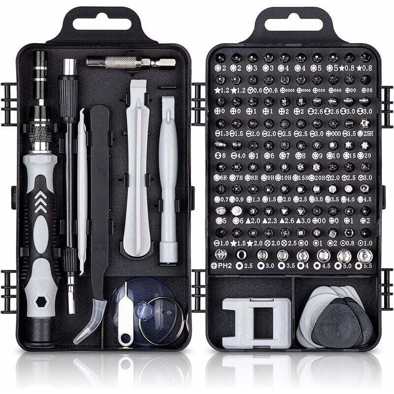 foto del prodotto dpzo kit di cacciaviti di precisione 115 in 1, kit di cacciaviti di precisione magnetici portatili, strumenti di riparazione per