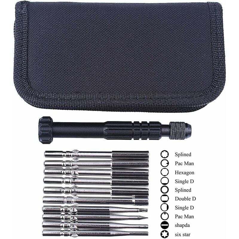 foto del prodotto dpzo kit di cacciaviti per utensili di regolazione del carburatore da 10 pezzi con impugnatura in metallo e borsa per il trasporto degli utensili