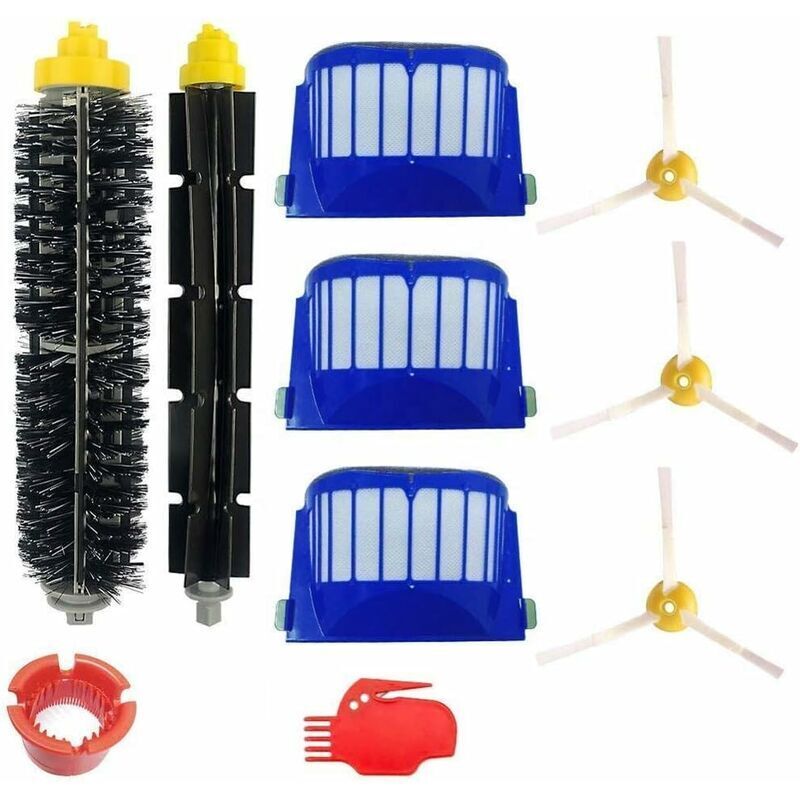 foto del prodotto dpzo kit di ricarica per roomba serie 600 605 615 616 620 621 630 635 650 652 660 665 680 690 695. confezione da 10 pezzi compatibile con irobot,