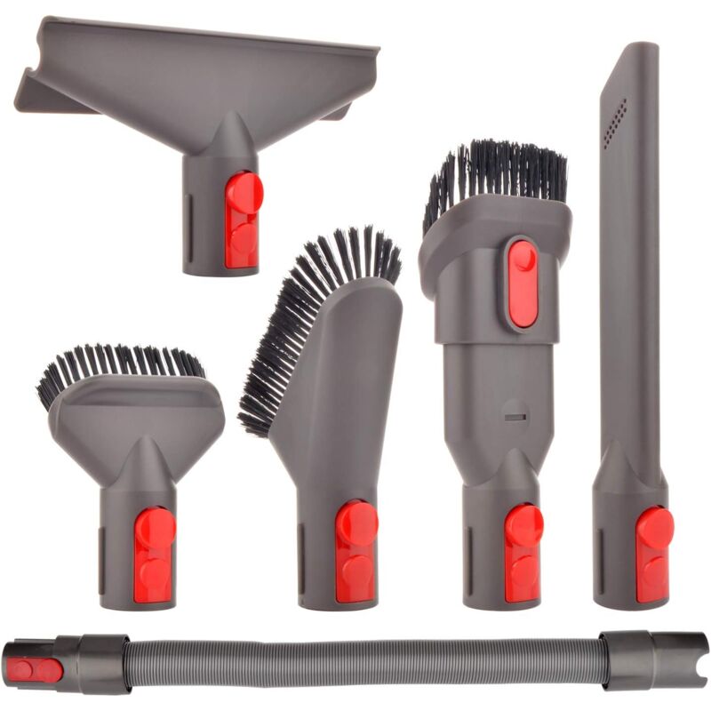 foto del prodotto dpzo kit ugello spazzola con tubo estensibile per dyson v7 v8 v10 v11, strumenti di pulizia 6 in 1 per casa e auto