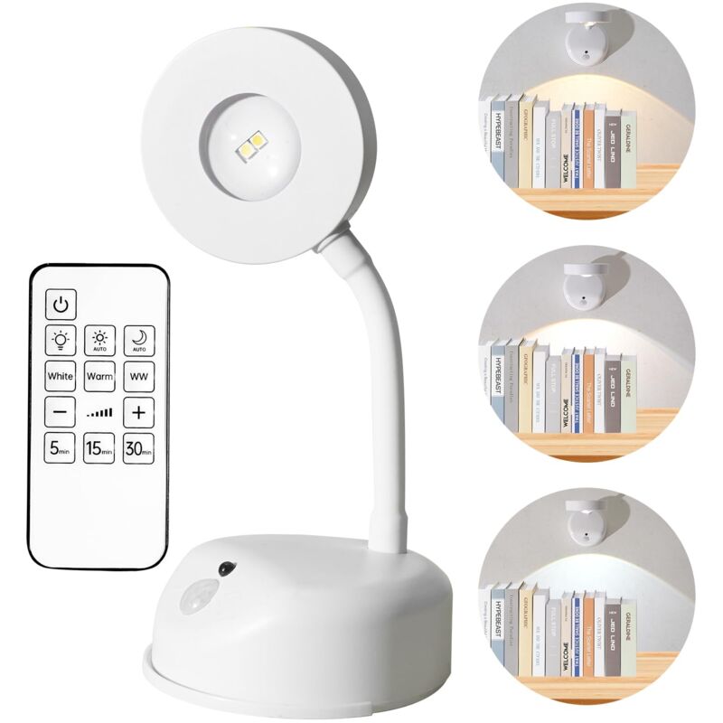 foto del prodotto dpzo lampada da parete wireless con telecomando, lampada da parete wireless con 3 modalit di illuminazione, luce per quadri ricaricabile tramite
