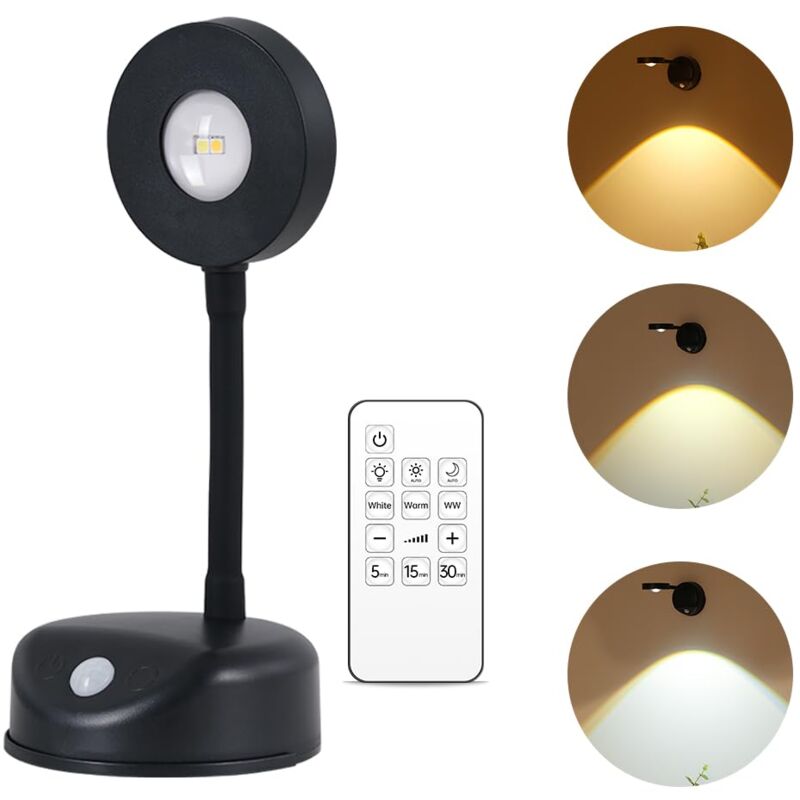 foto del prodotto dpzo lampada da parete wireless con telecomando, lampada da parete wireless con 3 modalit di illuminazione, luce per quadri ricaricabile tramite