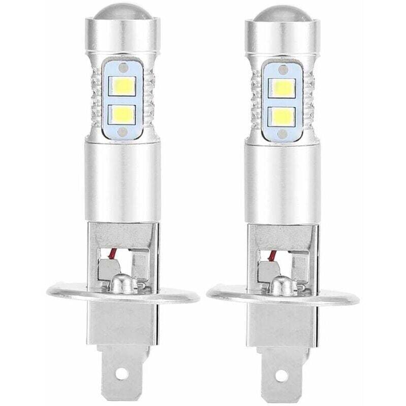 foto del prodotto dpzo lampadine per fari 2x h1 6000k ultra white 100w kit lampadine per fari a led per anabbaglianti