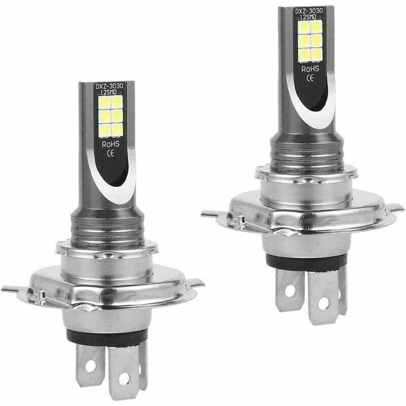 foto del prodotto dpzo lampadine per fari a led h4 da 2 pezzi in una scatola, lampada a led impermeabile da 50 w 14000 lm ip68 per auto, fendinebbia 2 lampadine