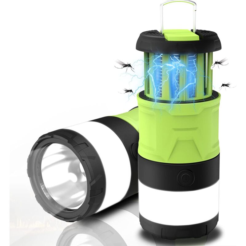 foto del prodotto dpzo lanterna da campeggio pieghevole a led, anti insetti, anti zanzare, batteria ricaricabile, torcia elettrica multipla, lampada portatile da
