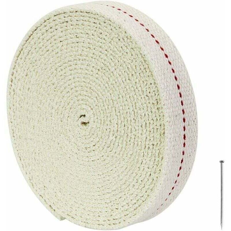 foto del prodotto dpzo lanterna portatile stoppino per lampada, stoppino piatto per lampada a olio da 450 cm, stoppino di ricambio in cotone al 100 , larghezza 2