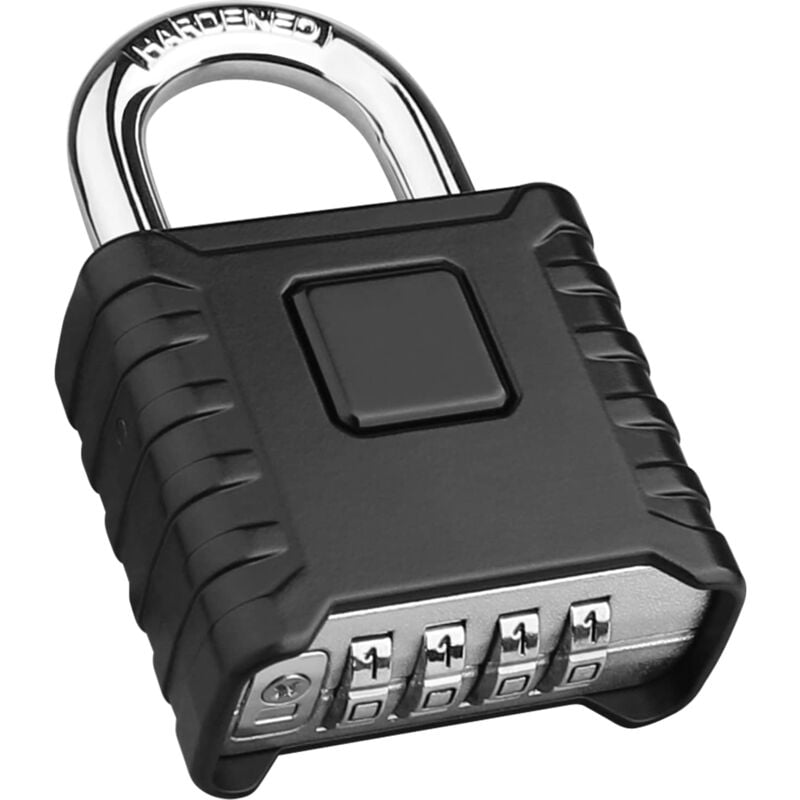 foto del prodotto dpzo lucchetto a combinazione per impieghi gravosi grande lucchetto per esterni lucchetto con un pulsante alta sicurezza, resistente alle