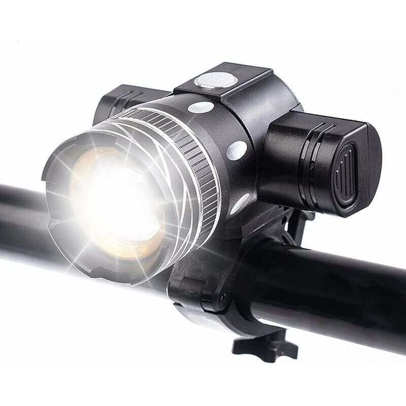 foto del prodotto dpzo luce anteriore ricaricabile per bicicletta da 5000 lumen, lampada led impermeabile per bicicletta, alta luminosit , 6 ore di ciclismo su