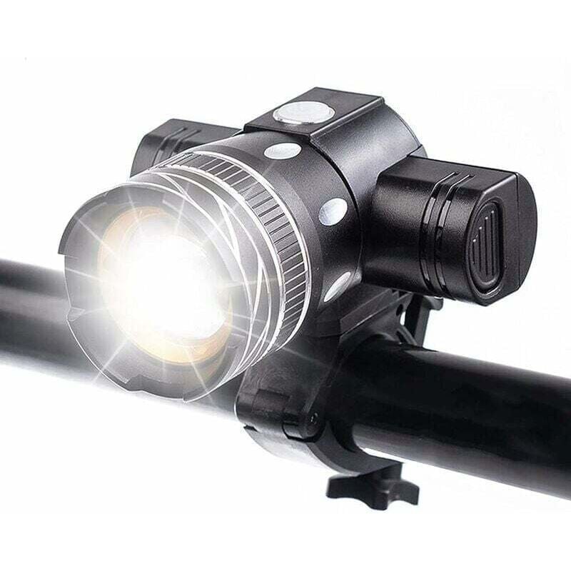 foto del prodotto dpzo luce anteriore ricaricabile per bicicletta da 5000 lumen, lampada led impermeabile per bicicletta, alta luminosit , 6 ore di ciclismo su
