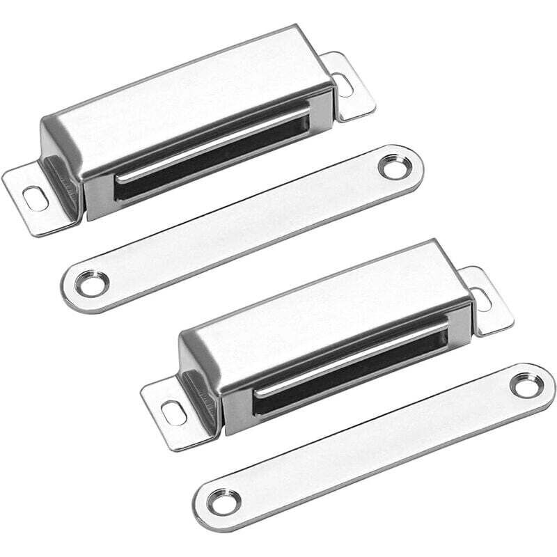 foto del prodotto dpzo magnete potente per porta di armadietto 28 kg chiusura magnetica 2 pezzi in acciaio inox chiusura magnetica per porta per mobili magnete