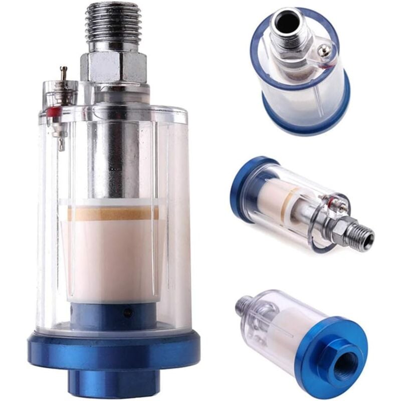 foto del prodotto dpzo mini filtro aria da 1 4 bsp, trappola per umidit e acqua per pistola a spruzzo, compressore d aria, utensile pneumatico