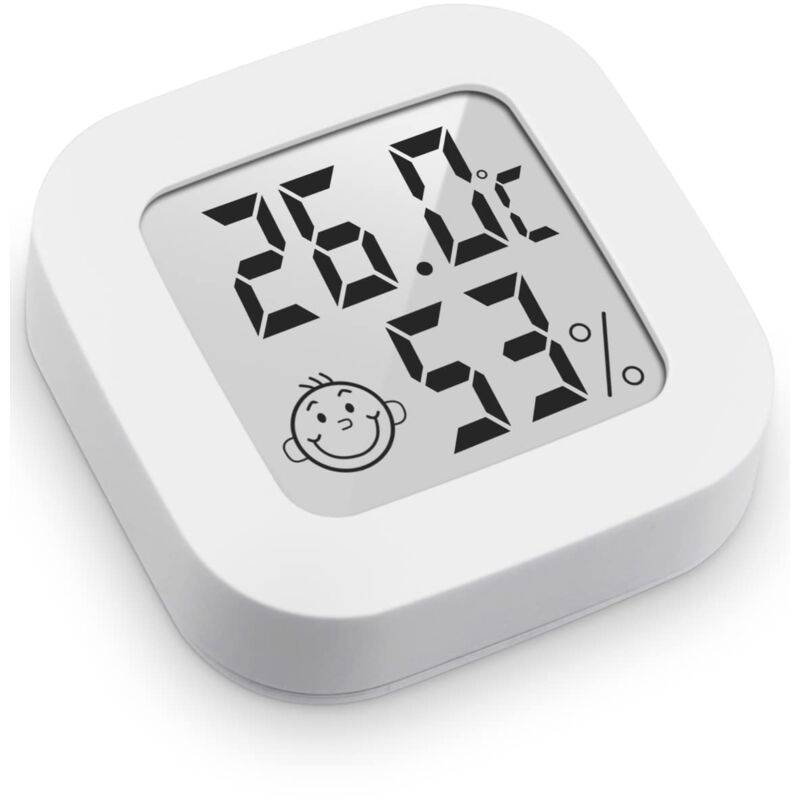foto del prodotto dpzo mini termometro igrometro digitale ad alta precisione per interni, monitor di temperatura e umidit , indicatore del livello di comfort del